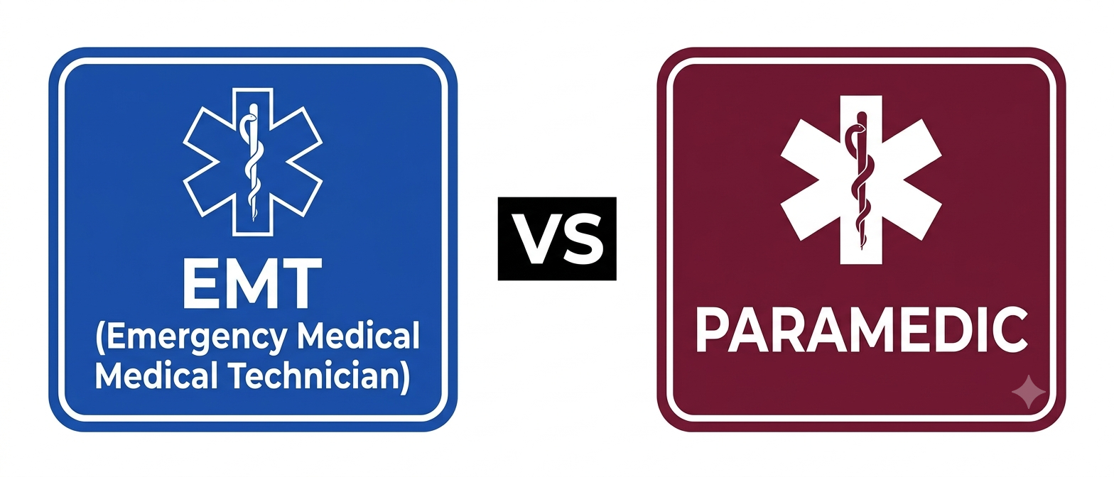 EMT vs Paramedic credential comparison
